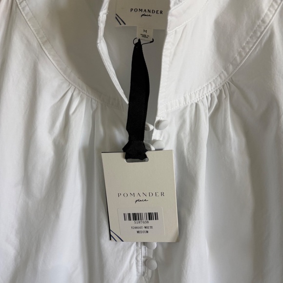 POMANDER PLACE White Selena Mini Dress NWT Size M - Picture 3 of 4